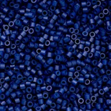 Opaque Cobalt Blue Cylin Beads, 25gm bulk bag
