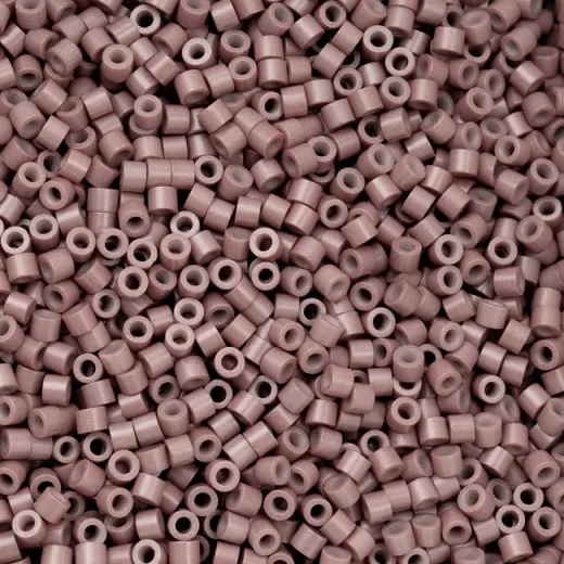 Opaque Mauve Cylin Beads, 25gm bulk bag Opaque Mauve Cylin Beads, 25gm bulk bag