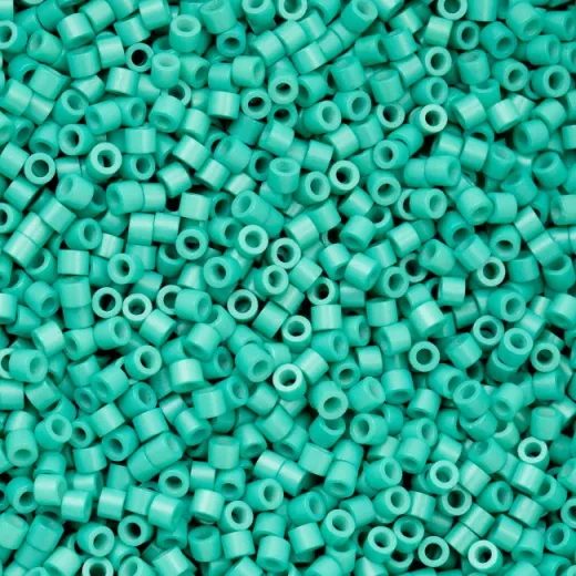 Opaque Turquoise Green Cylin Beads, 25gm bulk bag Opaque Turquoise Green Cylin Beads, 25gm bulk bag
