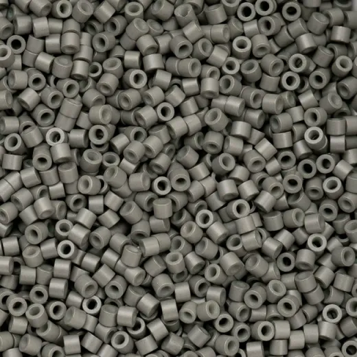 Grey Opaque Cylin Beads, 25gm bulk bag Grey Opaque Cylin Beads, 25gm bulk bag
