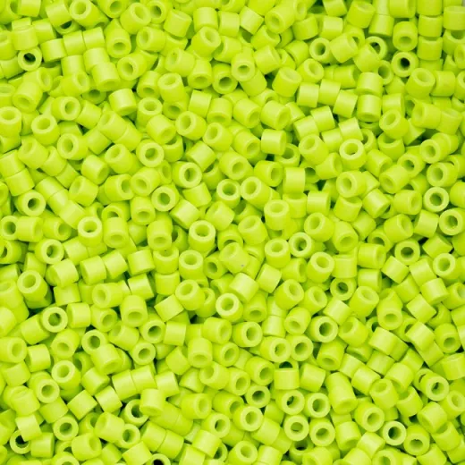 Opaque Chartreuse Cylin Beads, 5g appx.