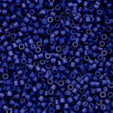 Cobalt Blue Matte Cylin Beads, 25gm bulk bag