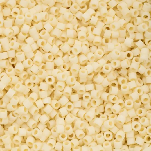 Opaque Dark Cream Cylin Beads, 5g appx. Opaque Dark Cream Cylin Beads, 5g appx.