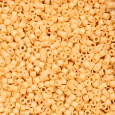 Opaque Toasted Almond Cylin Beads, 25gm bulk bag