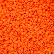 Opaque Mango Burst Cylin Beads, 25gm bulk bag