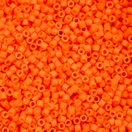 Opaque Mango Burst Cylin Beads, 25gm bulk bag Opaque Mango Burst Cylin Beads, 25gm bulk bag