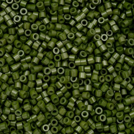 Opaque Green Avocado Cylin Beads, 5g appx. Opaque Green Avocado Cylin Beads, 5g appx.