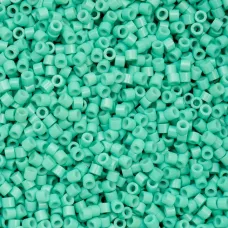Opaque Vibrant Turquoise Cylin Beads, 25gm bulk bag
