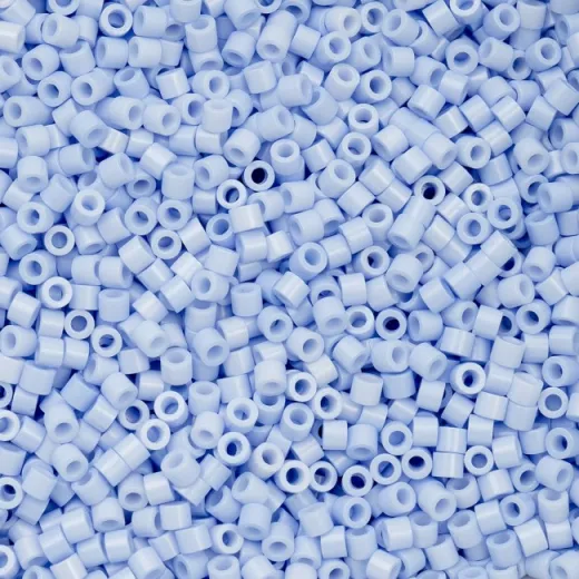 Opaque Bluebell Mist Cylin Beads, 25gm bulk bag Opaque Bluebell Mist Cylin Beads, 25gm bulk bag