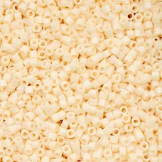 Opaque White Bisque Cylin Beads, 25gm bulk bag