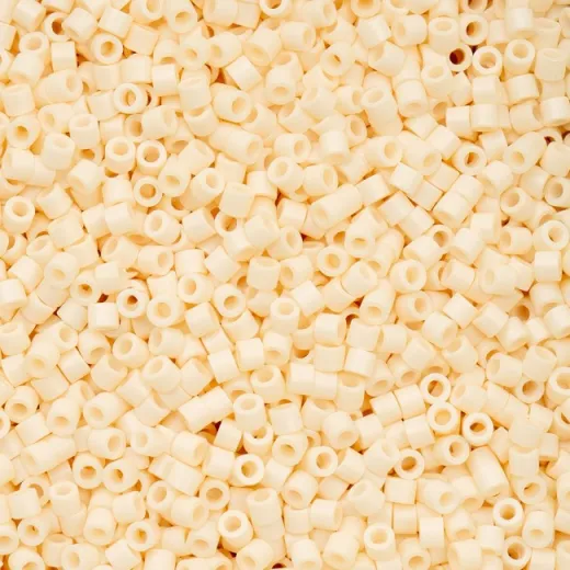 Opaque White Bisque Cylin Beads, 5g appx. Opaque White Bisque Cylin Beads, 5g appx.