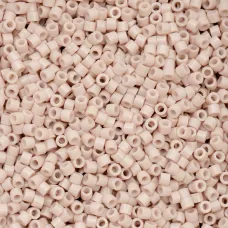 Opaque Pale Rose Cylin Beads, 25gm bulk bag