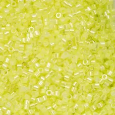 Limeade Yellow Neon Color Cylin Beads, 25gm bulk bag
