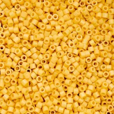 Opaque Light Topaz Cylin Beads, 25gm bulk bag