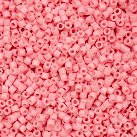 Opaque Pink Ceylon Cylin Beads, 5g appx. Opaque Pink Ceylon Cylin Beads, 5g appx.