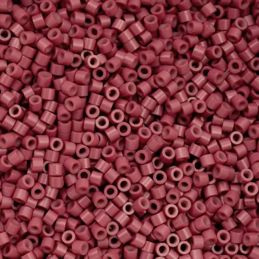 Opaque Victorian Rose Cylin Beads, 5g appx. Opaque Victorian Rose Cylin Beads, 5g appx.