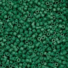 Opaque Emerald Green Cylin Beads, 25gm bulk bag