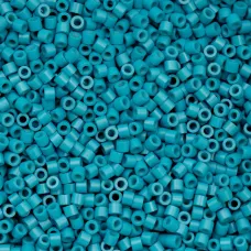 Opaque Blue Lagoon Cylin Beads, 25gm bulk bag