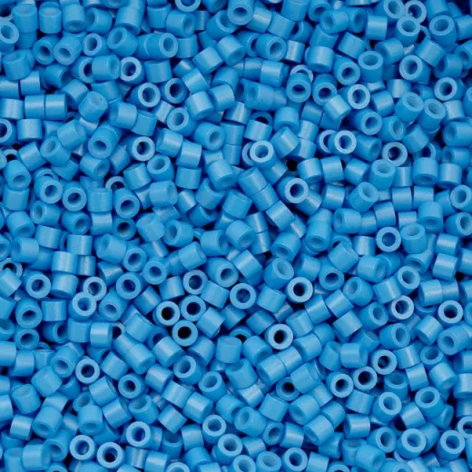 Opaque Blue Cerulean Cylin Beads, 5g appx. Opaque Blue Cerulean Cylin Beads, 5g appx.