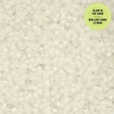 Glow in Dark - White to Green Cylin Beads, 25gm bulk bag