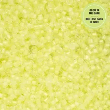 Glow in Dark - Yellow Neon Cylin Beads, 25gm bulk bag