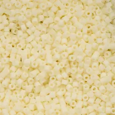 Matte Macaron - Cream Cylin Beads, 25gm bulk bag