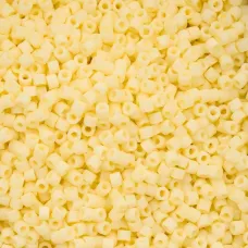 Matte Macaron - Butter Cream Cylin Beads, 25gm bulk bag