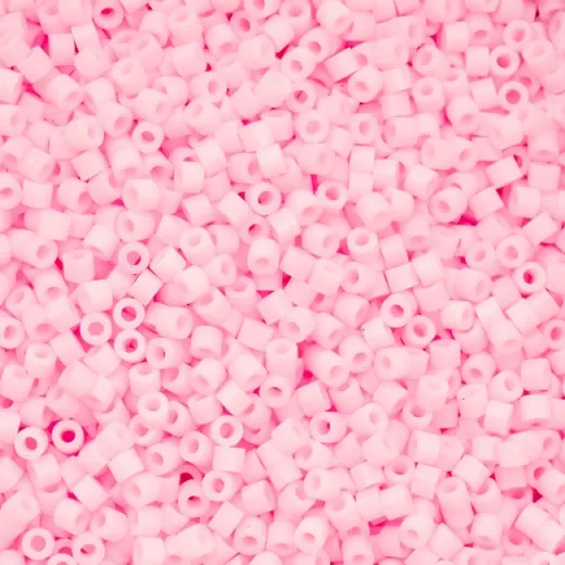 Matte Macaron - Dark Pink Cylin Beads, 5g appx. Matte Macaron - Dark Pink Cylin Beads, 5g appx.