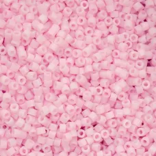 Matte Macaron - Pink Cotton Candy Cylin Beads, 25gm bulk bag