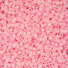 Matte Macaron - Pink Blush Cylin Beads, 25gm bulk bag