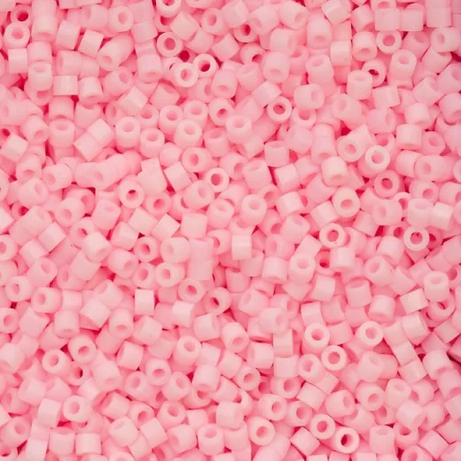 Matte Macaron - Pink Blush Cylin Beads, 5g appx. Matte Macaron - Pink Blush Cylin Beads, 5g appx.