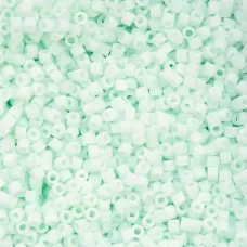 Matte Macaron - Pale Seafoam Cylin Beads, 25gm bulk bag