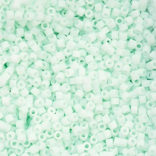 Matte Macaron - Pale Seafoam Cylin Beads, 5g appx. Matte Macaron - Pale Seafoam Cylin Beads, 5g appx.