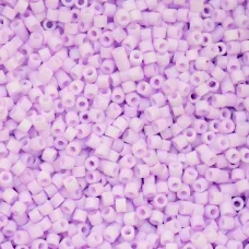 Matte Macaron - Lavender Cylin Beads, 25gm bulk bag
