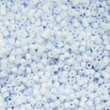 Matte Macaron - Blue Cloud Cylin Beads, 25gm bulk bag