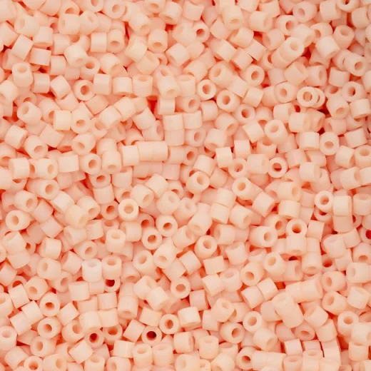 Matte Macaron - Apricot Cylin Beads, 5g appx. Matte Macaron - Apricot Cylin Beads, 5g appx.