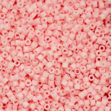 Matte Macaron - Light Coral Cylin Beads, 25gm bulk bag