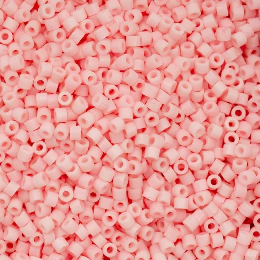 Matte Macaron - Light Coral Cylin Beads, 5g appx.