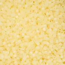 Matte Macaron AB - Yellow Cylin Beads, 25gm bulk bag