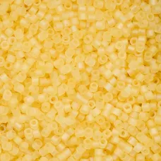 Matte Macaron AB - Butter Cylin Beads, 25gm bulk bag