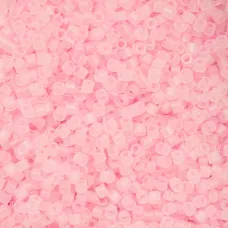 Matte Macaron AB - Pink Cylin Beads, 25gm bulk bag