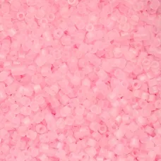 Matte Macaron AB - Dark Pink Cylin Beads, 25gm bulk bag