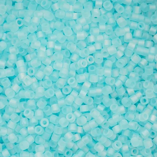 Matte Macaron AB - Sky Blue Cylin Beads, 5g appx. Matte Macaron AB - Sky Blue Cylin Beads, 5g appx.