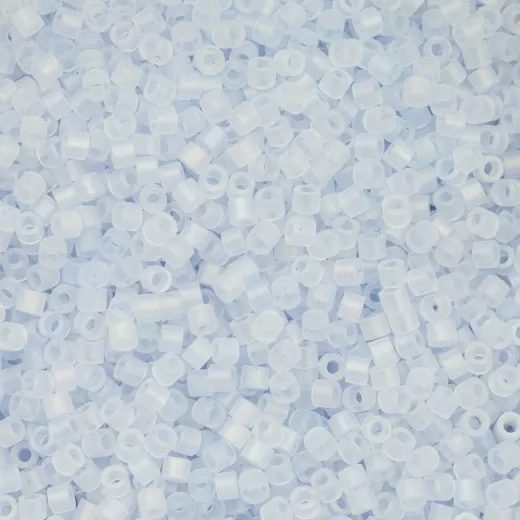 Matte Macaron AB - Light Blue Cylin Beads, 5g appx. Matte Macaron AB - Light Blue Cylin Beads, 5g appx.