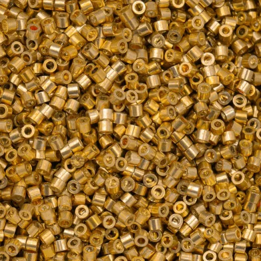 Opaque Honey Amber Glow Cylin Beads, 5g appx. Opaque Honey Amber Glow Cylin Beads, 5g appx.