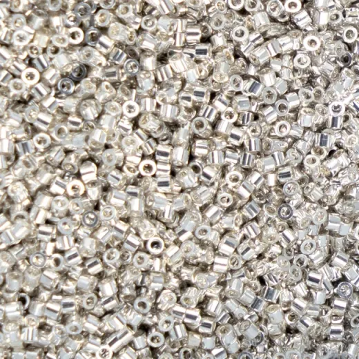 Electro Silver Cylin Beads, 5g appx. Electro Silver Cylin Beads, 5g appx.