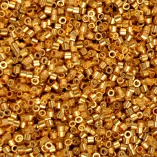 Golden Alloy Glow Cylin Beads, 25gm bulk bag