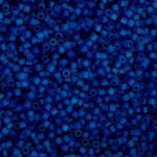Transparent Cobalt Blue Cylin Beads, 25gm bulk bag