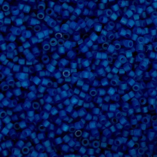 Transparent Cobalt Blue Cylin Beads, 5g appx. Transparent Cobalt Blue Cylin Beads, 5g appx.