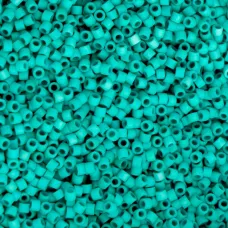 Turquoise Green Cylin Beads, 25gm bulk bag